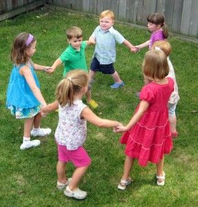 kids in a circle